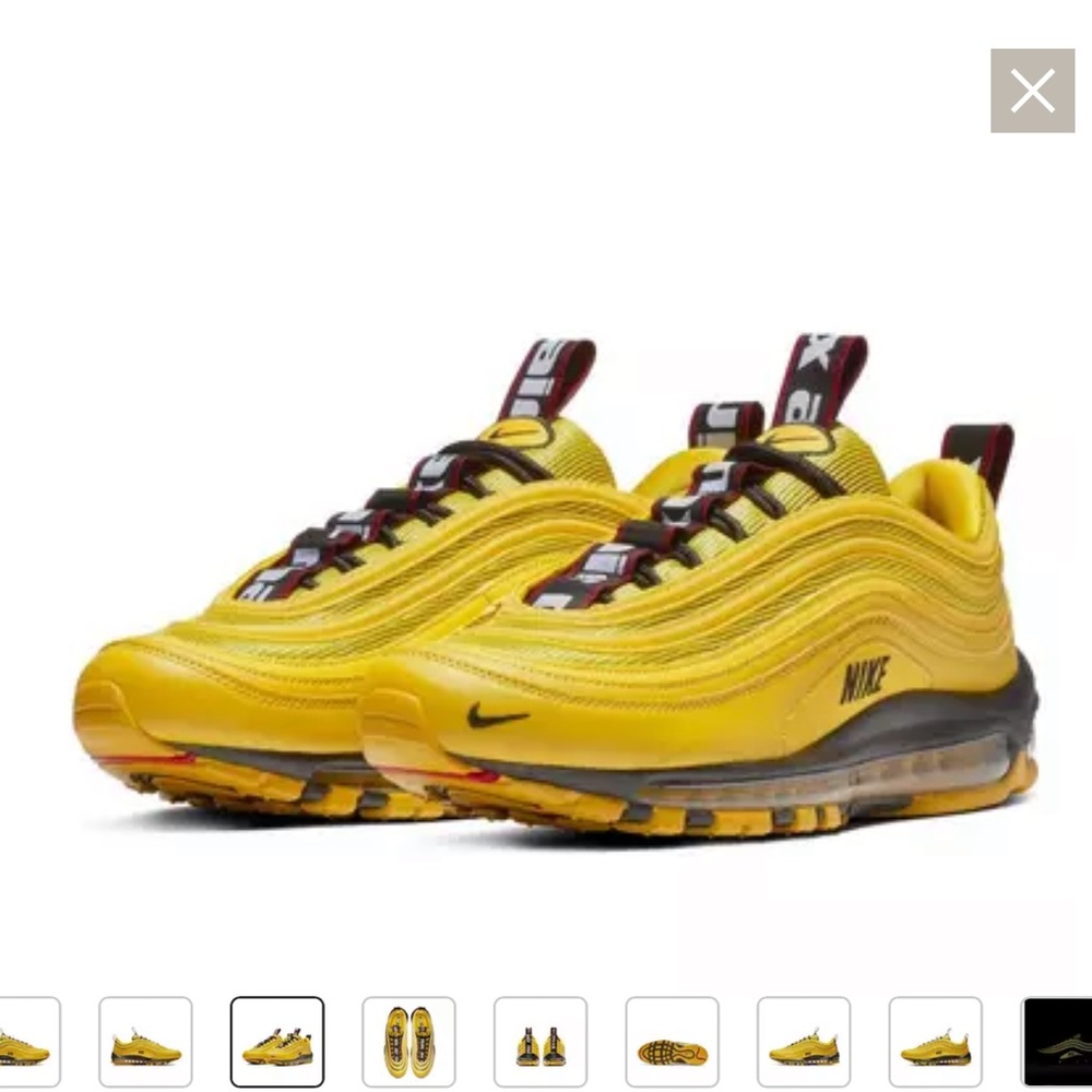 Nike Air Max 97 "Bright Citron/Black" Grade School Kids' Shoe